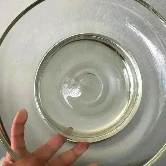 VTG heavy art glass bowl free form unique - Picture 7 of 8